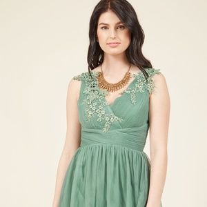 Sage Green A-Line Tulle Dress - New!